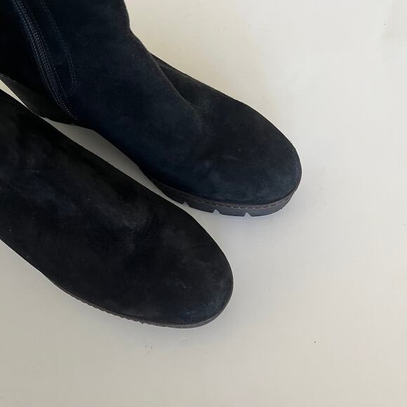 Gabor ‘Ubique’ Women's UK 7.5 / US 9.5-10 Chunky Wedge Ankle Boot Black Suede - Picture 4 of 7